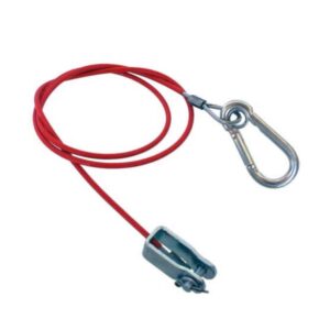 FUNE DI SICUREZZA CON FORCELLA Ø mm. 3 - L. 1000 mm