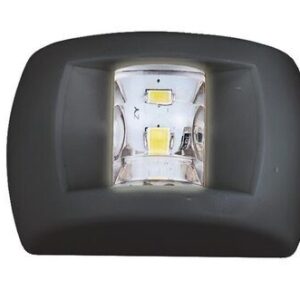 FANALE DI VIA LED COMPACT NERO - POPPA BIANCA 135°