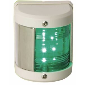 FANALE DI VIA LED MIDI BIANCO - LATERALE VERDE