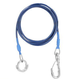 FUNE DI SICUREZZA CON ANELLO Ø mm. 3 -  L. 2000 mm